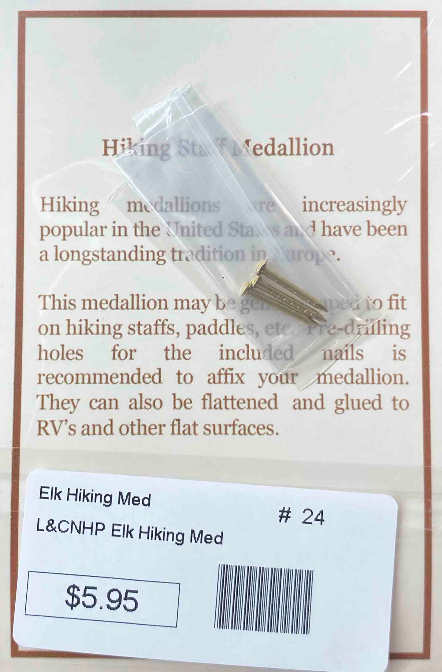 Hiking Medallion: Elk LCNHP