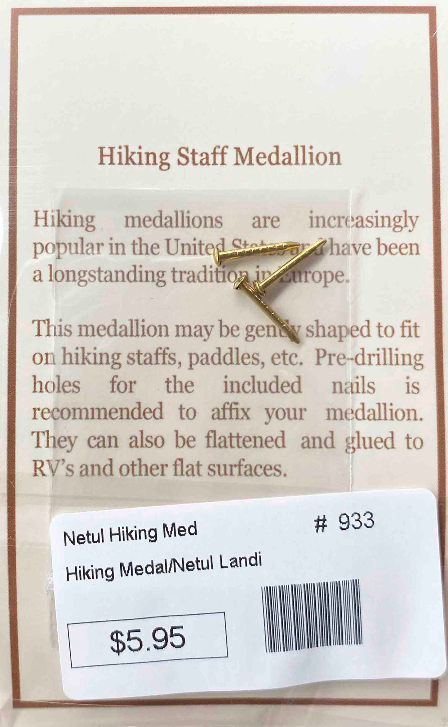 Hiking Medallion: Netul Landing Benchmark