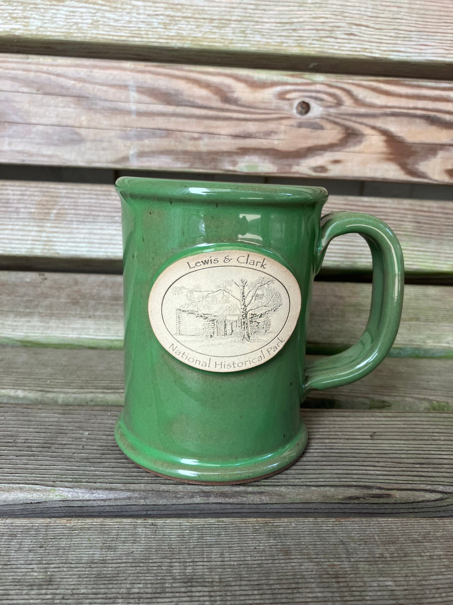 Mug: Stoneware Fort Clatsop GREEN