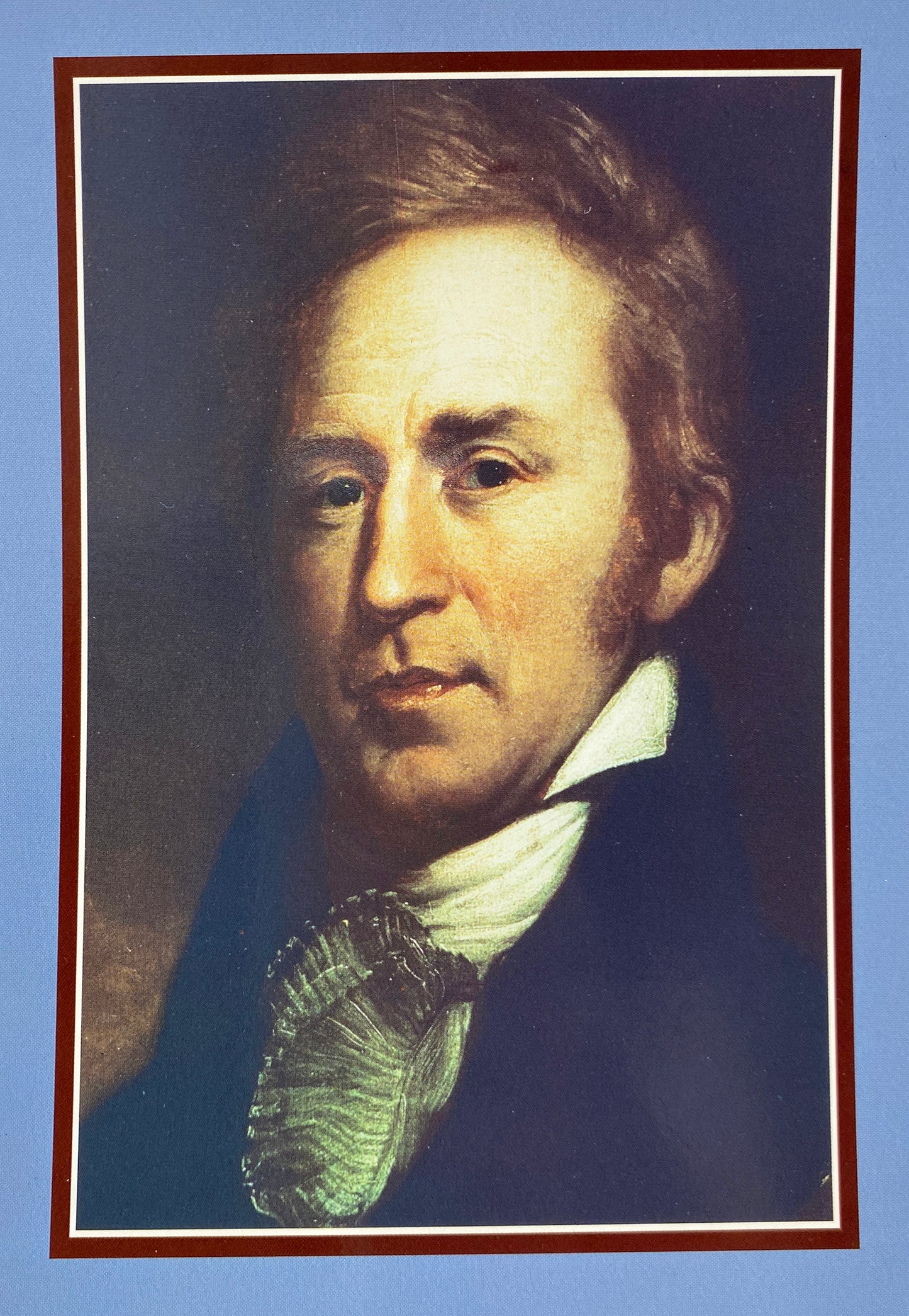 A painted portrait of Captain William Clark.