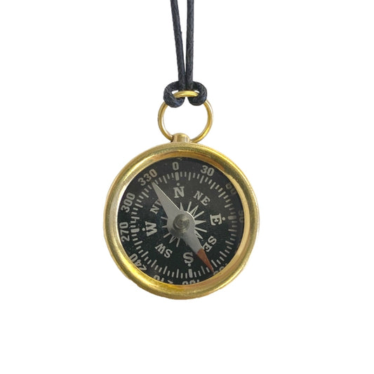 NECKLACE: Brass Compass