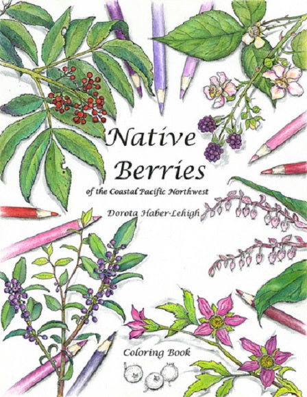 Coloring Book: Native Berries 2-sided