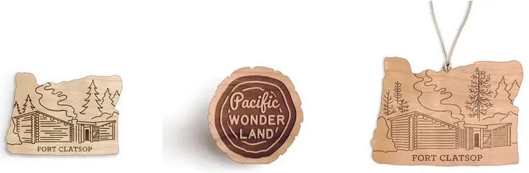 Pacific wonderland wooden pin