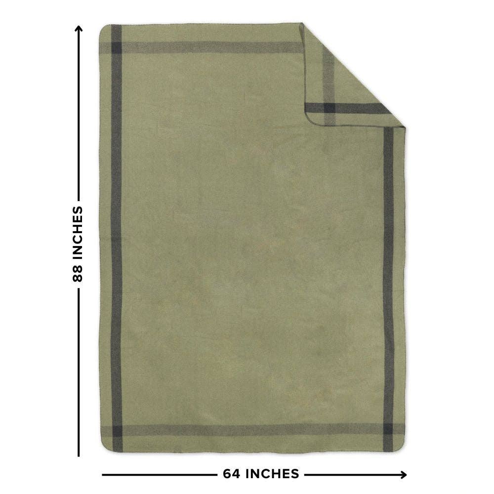 Arcturus Rainier Wool Blanket: Four Cedars / Twin