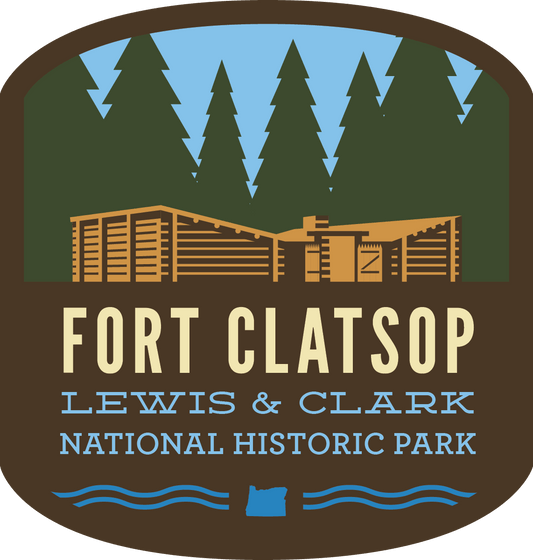 Fort Clatsop at Lewis & Clark NH Park Sticker: 3"