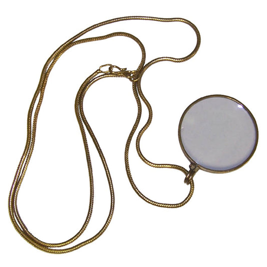 Magnifying Glass on Necklace - Antique Reproduction, 1-3/4"