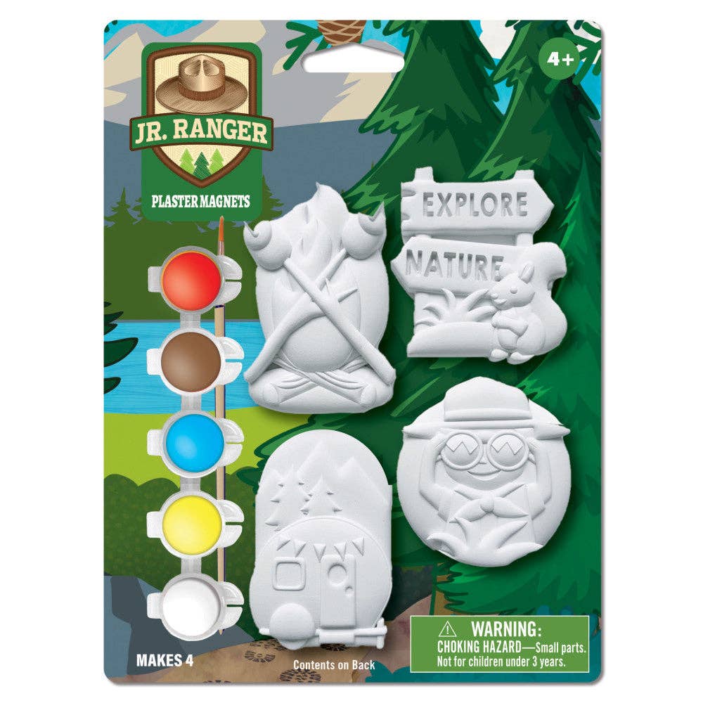 Jr. Ranger - 6-Pack Plaster Magnets Paint Kit