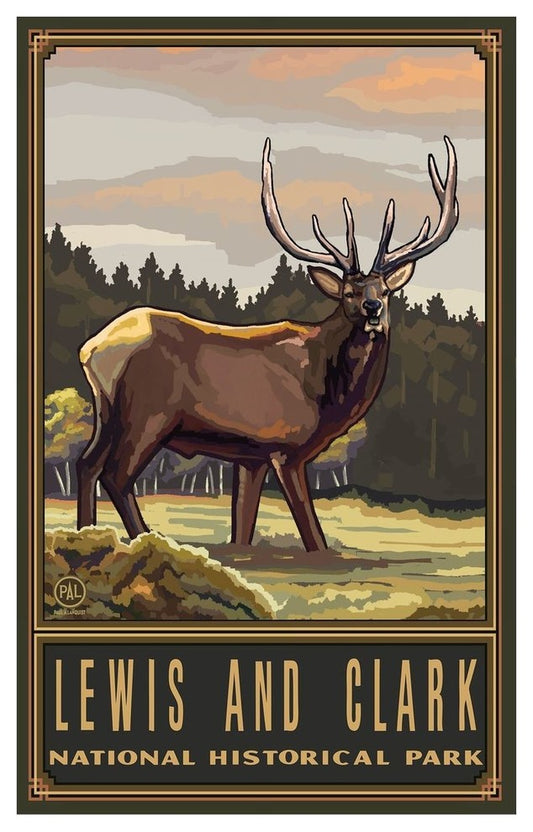 Print: Elk 9x12