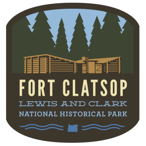 Sticker: Fort Clatsop 2" by Patchmarks