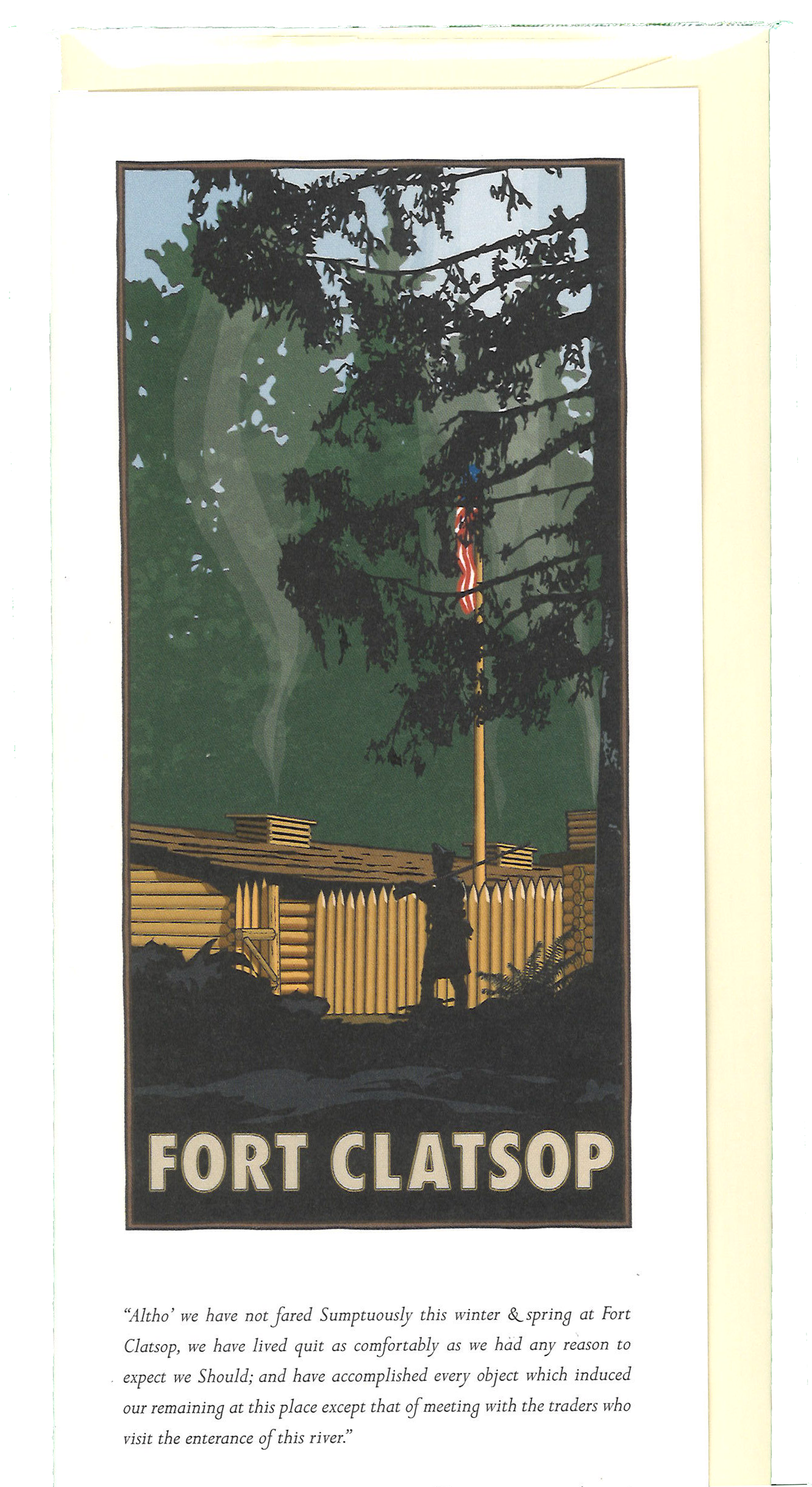 Notecard: Fort Clatsop