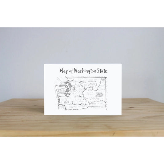 Postcard: Washington Map