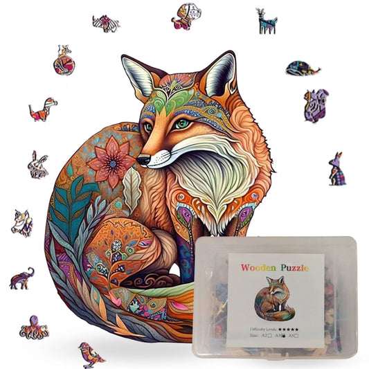 Puzzle: Wooden Fox