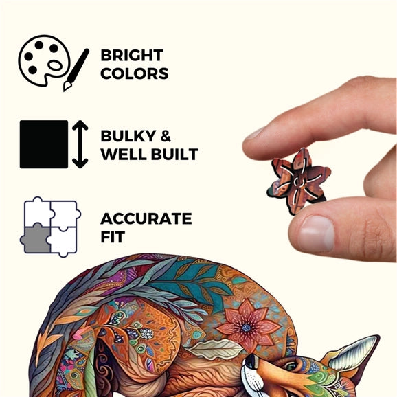 Puzzle: Wooden Fox