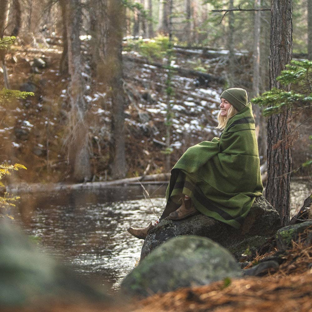Arcturus Rainier Wool Blanket: Four Cedars / Twin