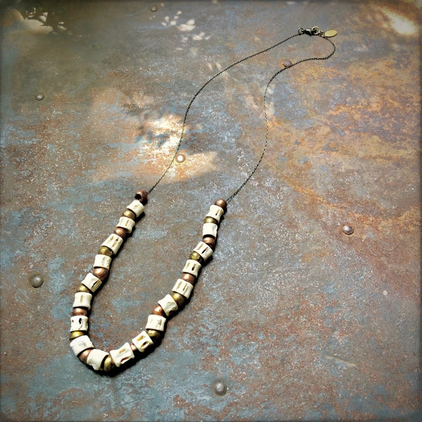 Necklace: Fish Vertebrae