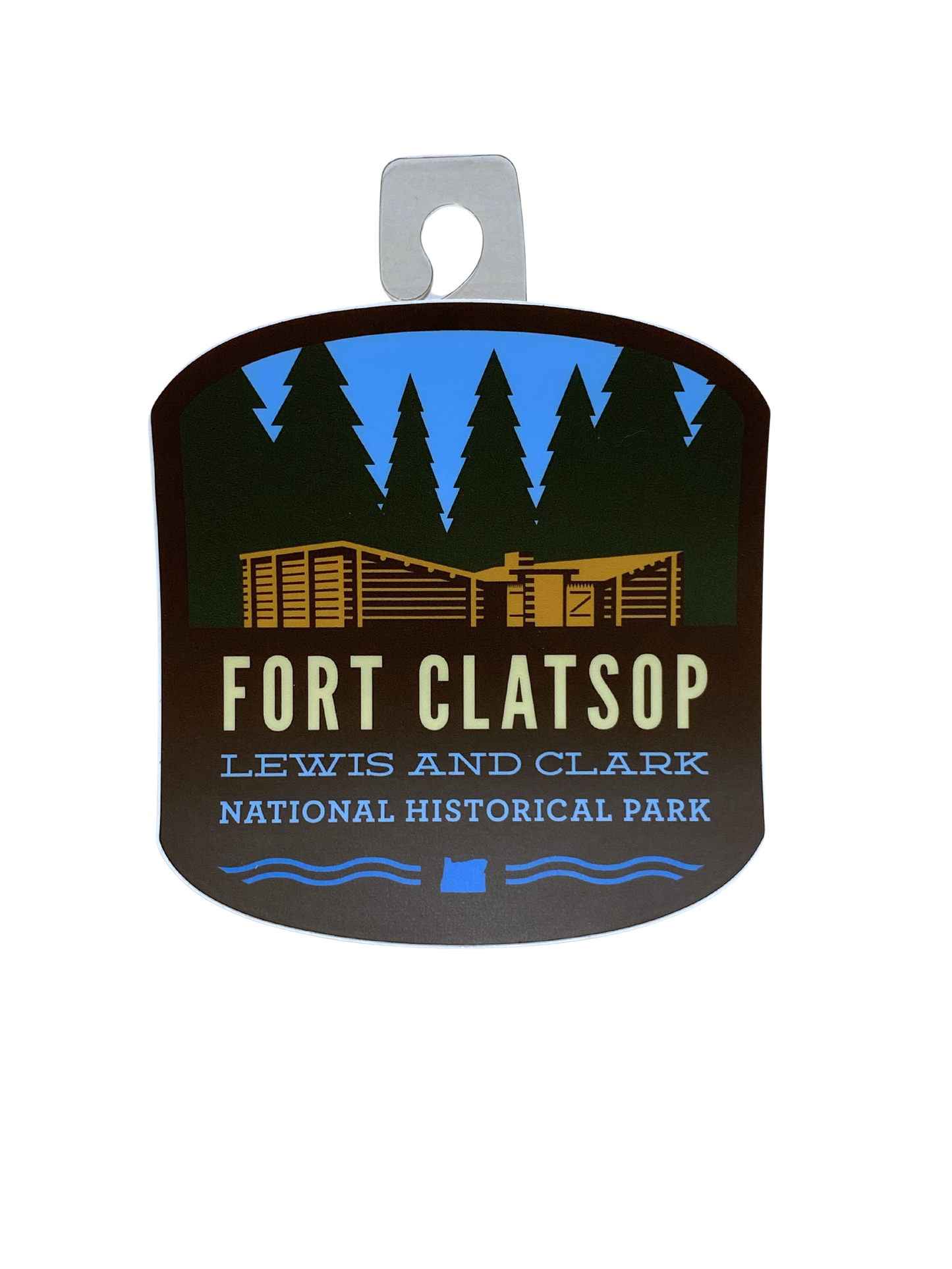 Sticker: Fort Clatsop 4" by Patchmarks