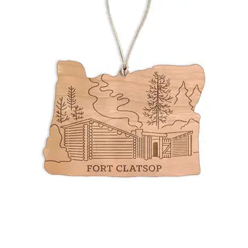 Fort Clatsop Wood Ornament